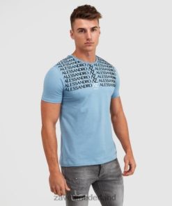 Zavetti Nederland | Zavetti alessandro blauw renossi t-shirt ZNL48145