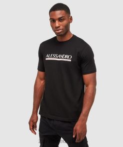Zavetti Nederland | Zavetti alessandro mersoni 2.0 t-shirt zwart ZNL4856